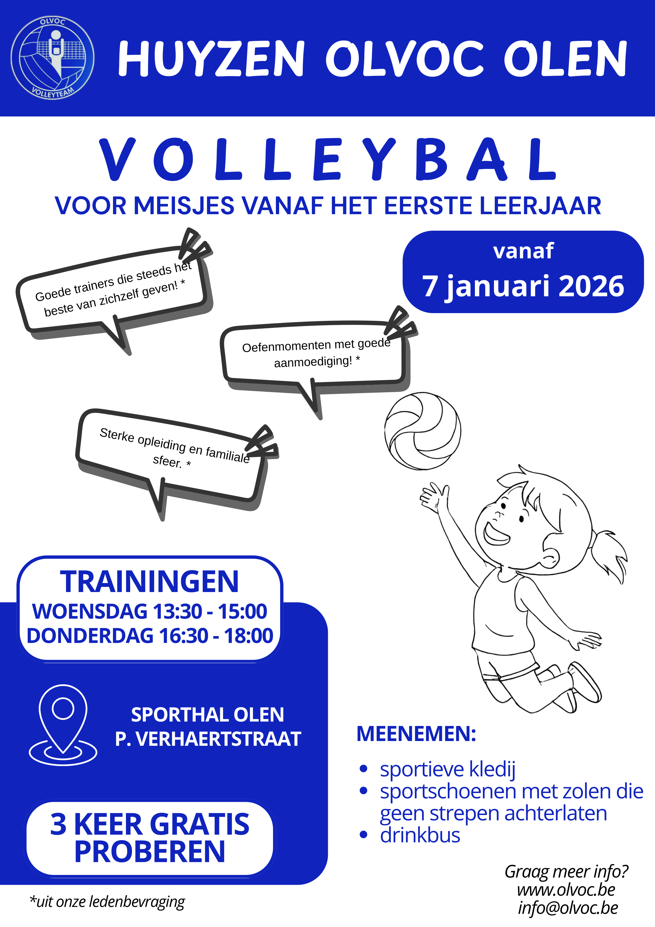 Affiche nieuwe leden